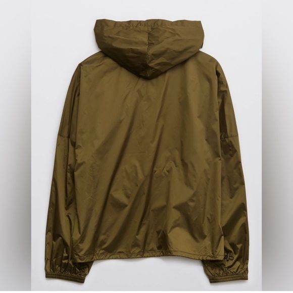 Aerie‎ OFFLINE Olive Green Packable Pullover Windbreaker Anorak Jacket XL NWT - Picture 3 of 8
